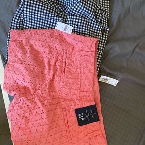 GAP Coral Eyelet Shorts